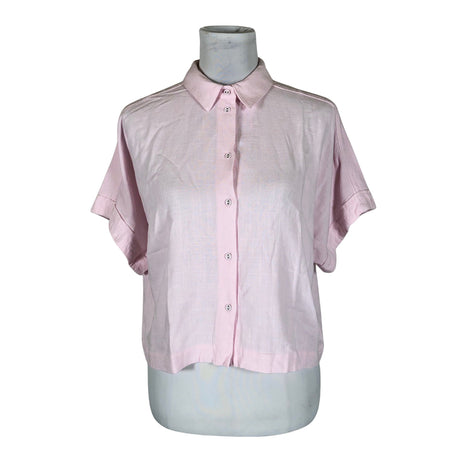 Unisex Selected - Short-sleeved blouse, size 38 - Light pink ()