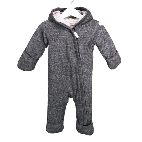 Unisex Newbie - Fleece overall, size 56 - 62 - Gray ()