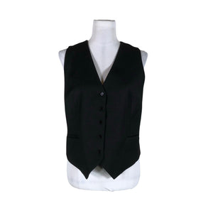 Unisex Massimo Dutti - Vest, size 40 - Black (1)