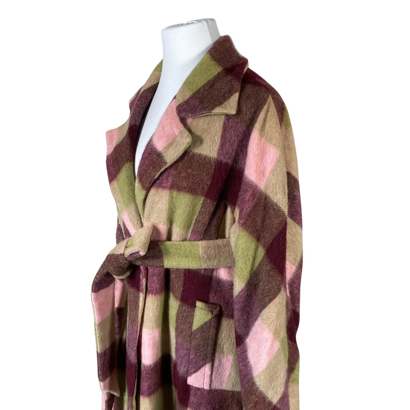 Unisex Uhana Design - Wool coat, size 42 - Wine red (3)