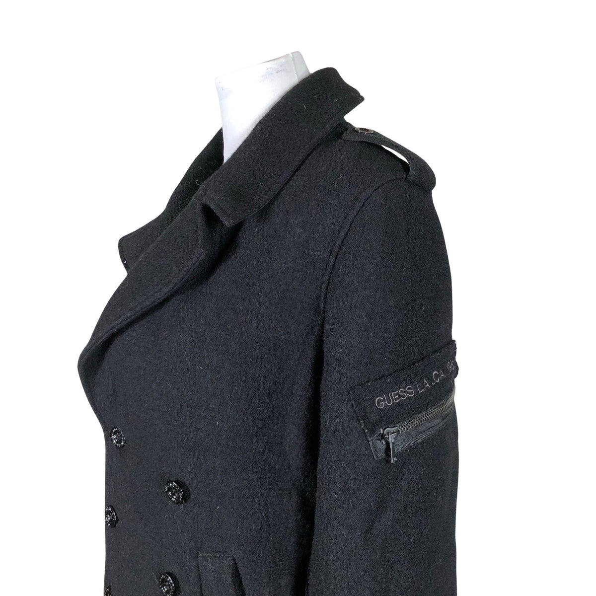 Unisex Guess - Wool coat, size 36 - Black (3)