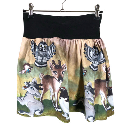 Unisex Paapero - Tricot skirt, size 134 - 140 - Beige ()