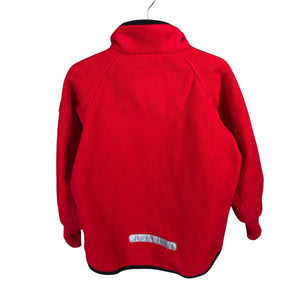 Unisex Polarn O. Pyret - Windfleece jacket, size 104 - 110 - Red (2)