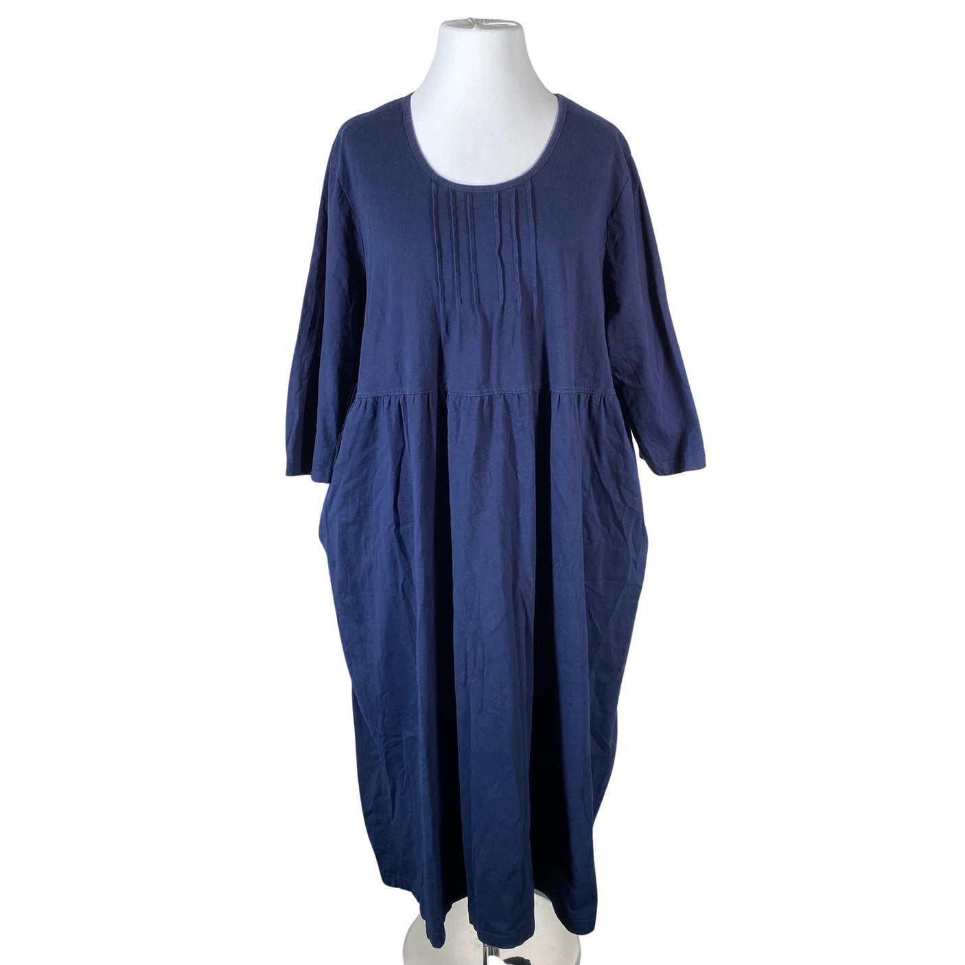 Unisex Ulla Popken - Tricot dress, size 54 - Blue (1)