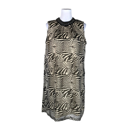 Unisex Ze-Ze - Schiffon dress, size 40 - Beige ()