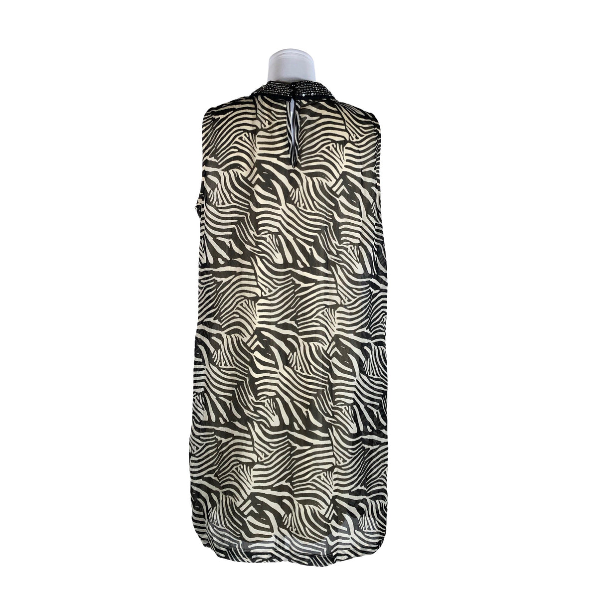 Unisex Ze-Ze - Schiffon dress, size 40 - Beige (2)