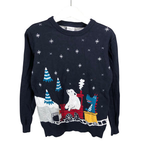 Unisex Polarn O. Pyret - Sweater, size 110 - 116 - Blue (1)