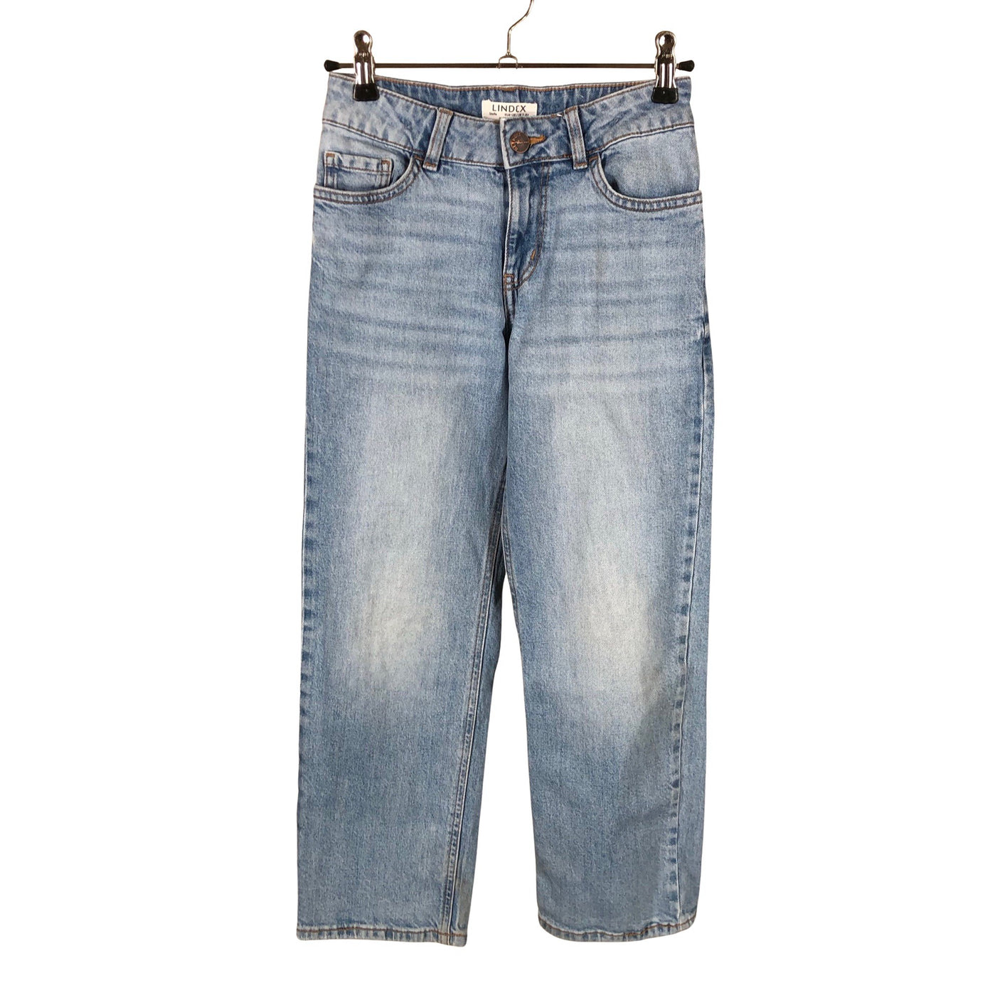 Unisex Lindex - Jeans, size 122 - 128 - Light blue (1)