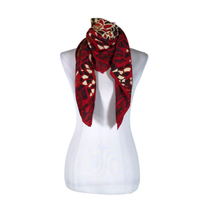 Unisex Marja Kurki - Scarf, size Midi - Wine red (1)