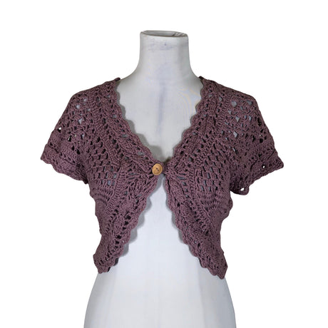 Unisex Noa Noa - Knit bolero jacket, size 36 - Violet ()