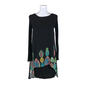Unisex Desigual - Schiffon dress, size 36 - Black (1)