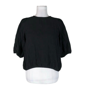 Unisex Kaiko - Short-sleeved blouse, size 38 - Black (1)