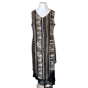 Unisex Umlauf & Klein - Schiffon dress, size 46 - Black (1)