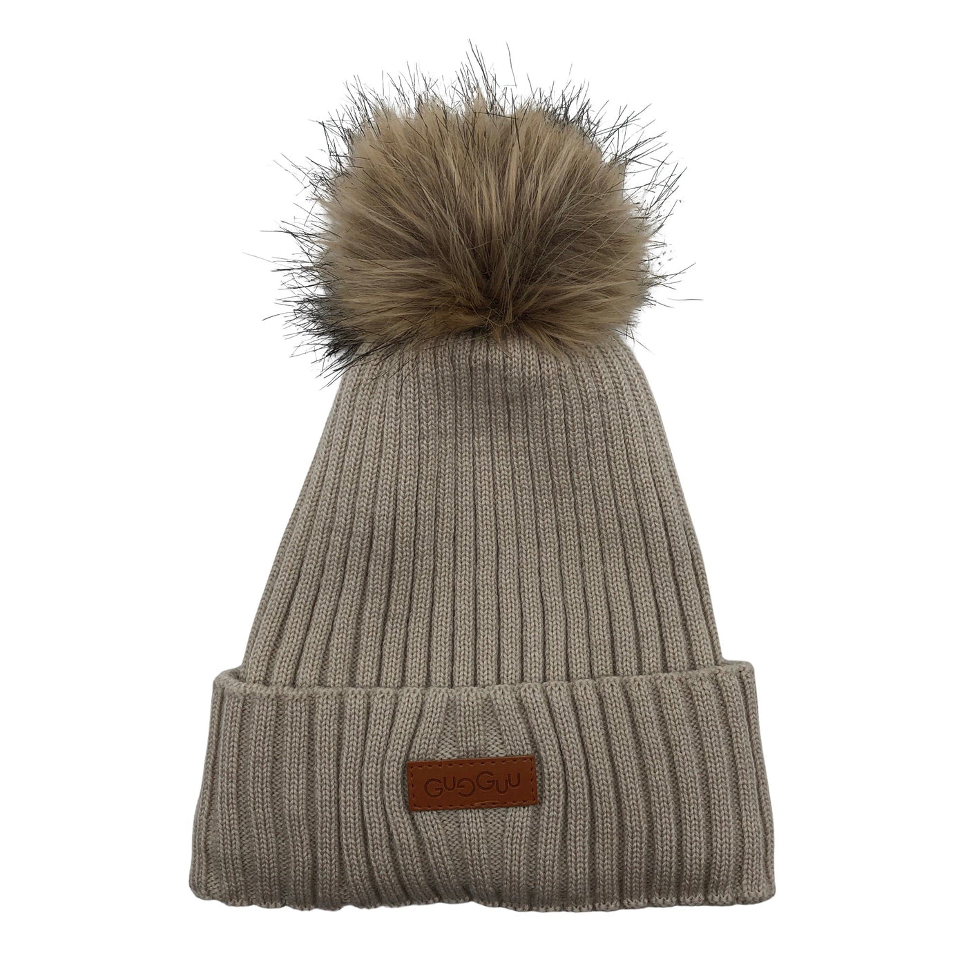 Unisex Gugguu - Winter beanie, size 42 - 44 cm - Beige (1)