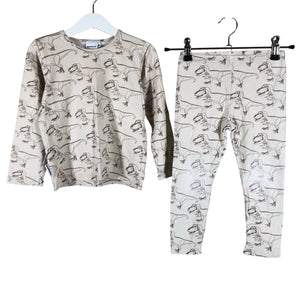 Unisex Metsola - Tricot shirt, size 98 - 104 - Beige (1)