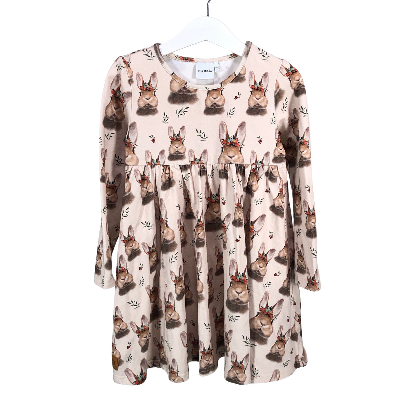 Unisex Metsola - Tricot dress, size 110 - 116 - Beige (1)