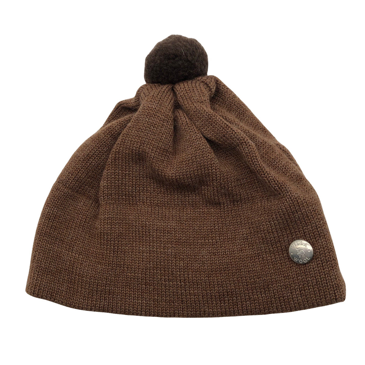 Unisex Villawool - Winter beanie, size 52 - 54 cm - Brown (1)