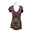 Unisex Christian Audigier - T-shirt, size 38 - Brown ()