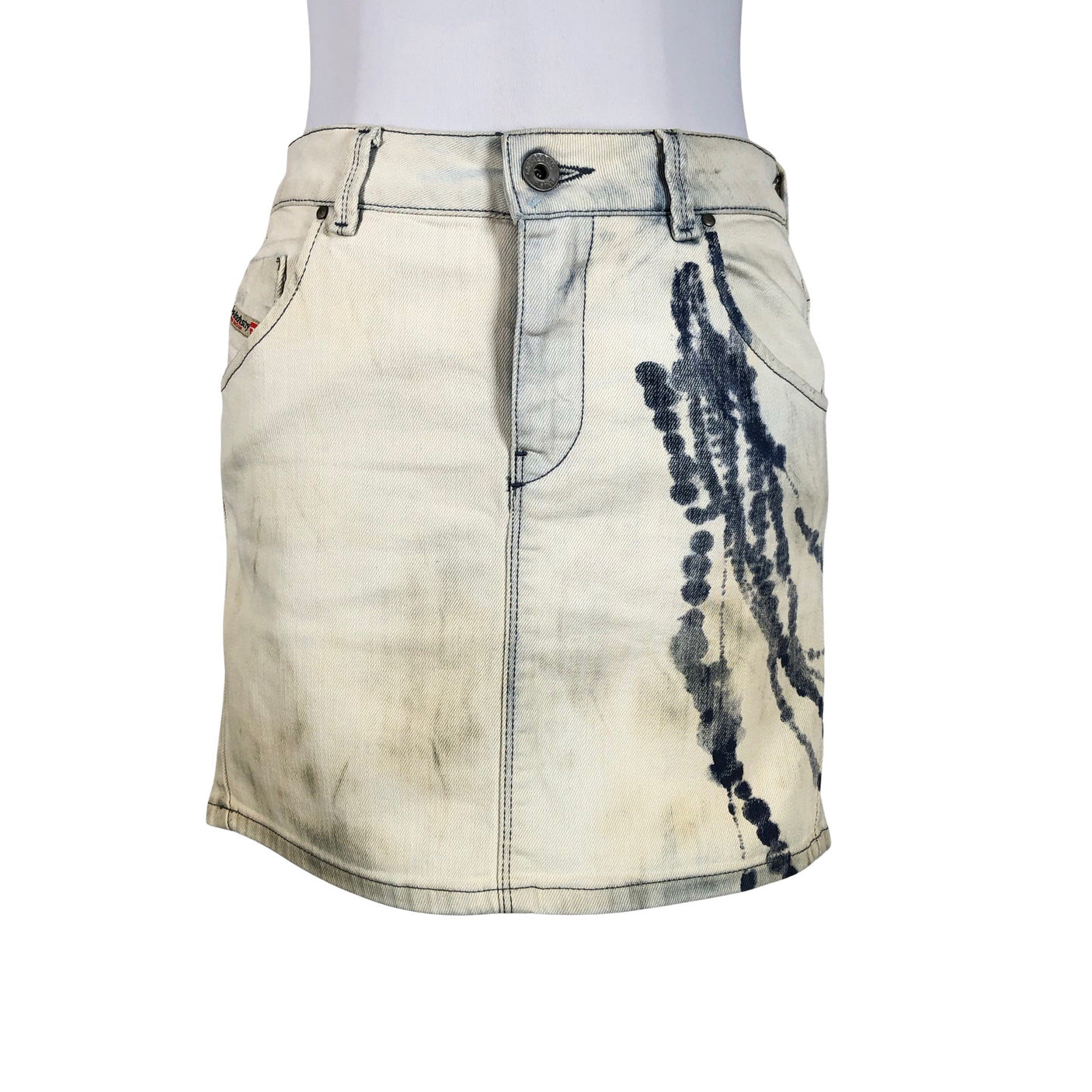 Unisex Diesel - Denim skirt, size W28 - Beige (1)