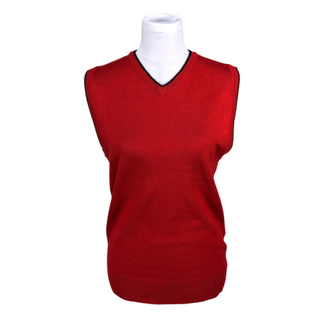 Unisex Monton - Knit vest, size 38 - Red ()