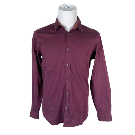 Unisex Ted Baker - Collared shirt, size L - Wine red ()