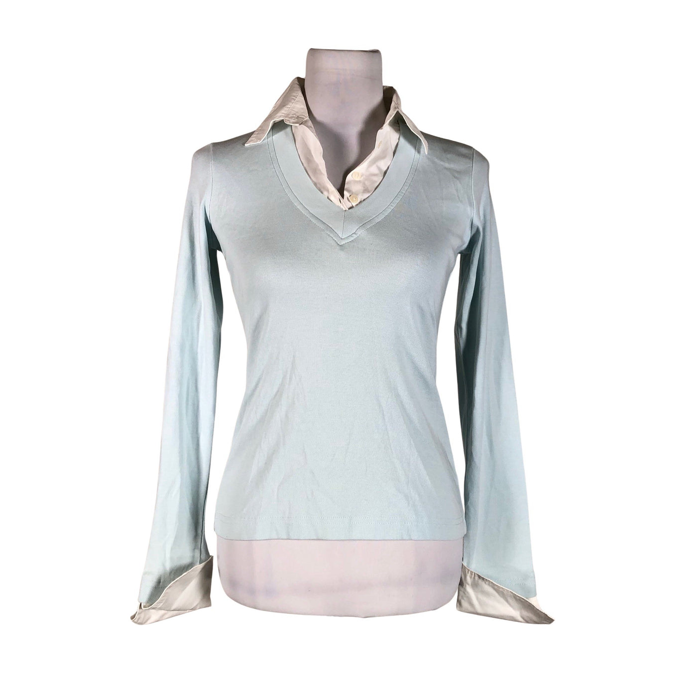 Unisex Lindex - Tricot shirt, size 34 - Light blue (1)