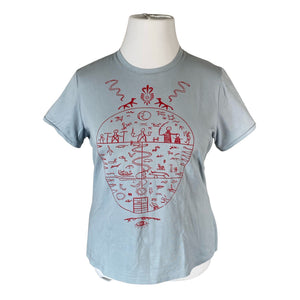 Unisex Monton - T-shirt, size 42 - Light blue (1)