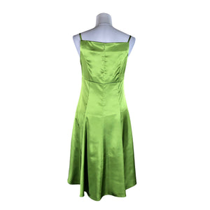Unisex Your Face - Schiffon dress, size 38 - Green (2)