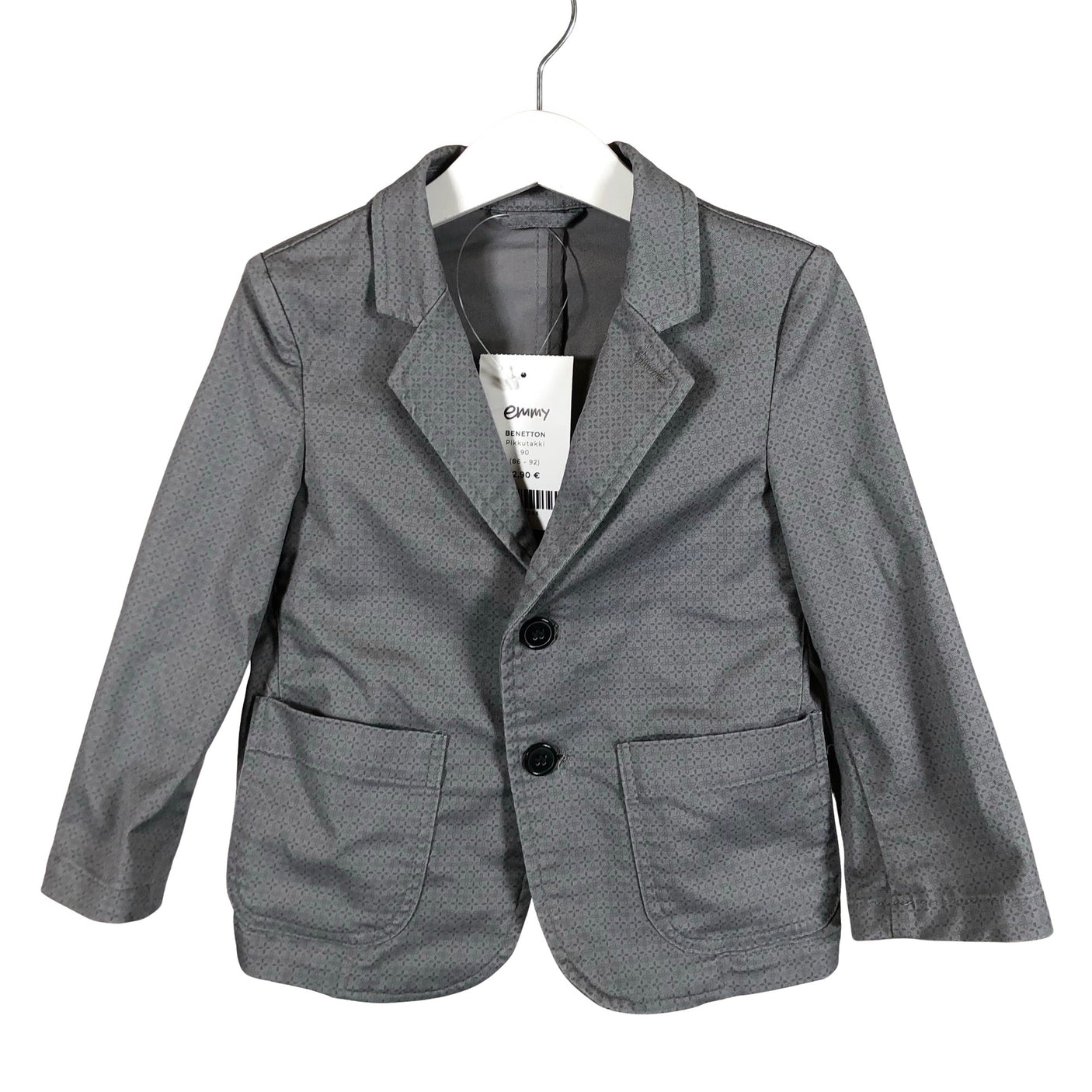 Unisex Benetton - Blazer, size 86 - 92 - Gray (1)