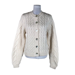 Unisex Samsoe&Samsoe - Cardigan, size 40 - Natural white (1)