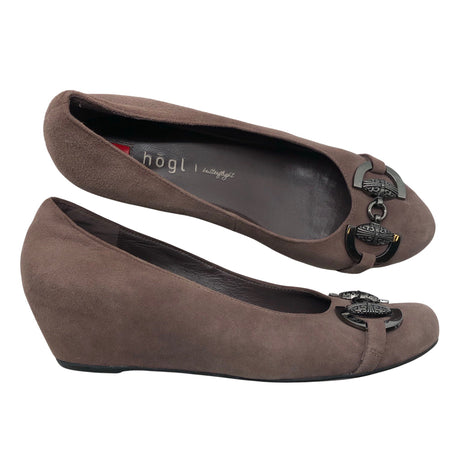 Unisex Högl - Wedge heel shoes, size 38 - Brown ()
