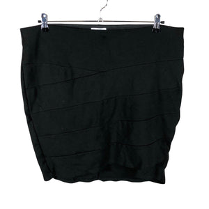 Unisex Zizzi - Tricot skirt, size 52 - Black (1)