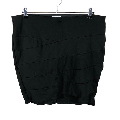 Unisex Zizzi - Tricot skirt, size 52 - Black ()