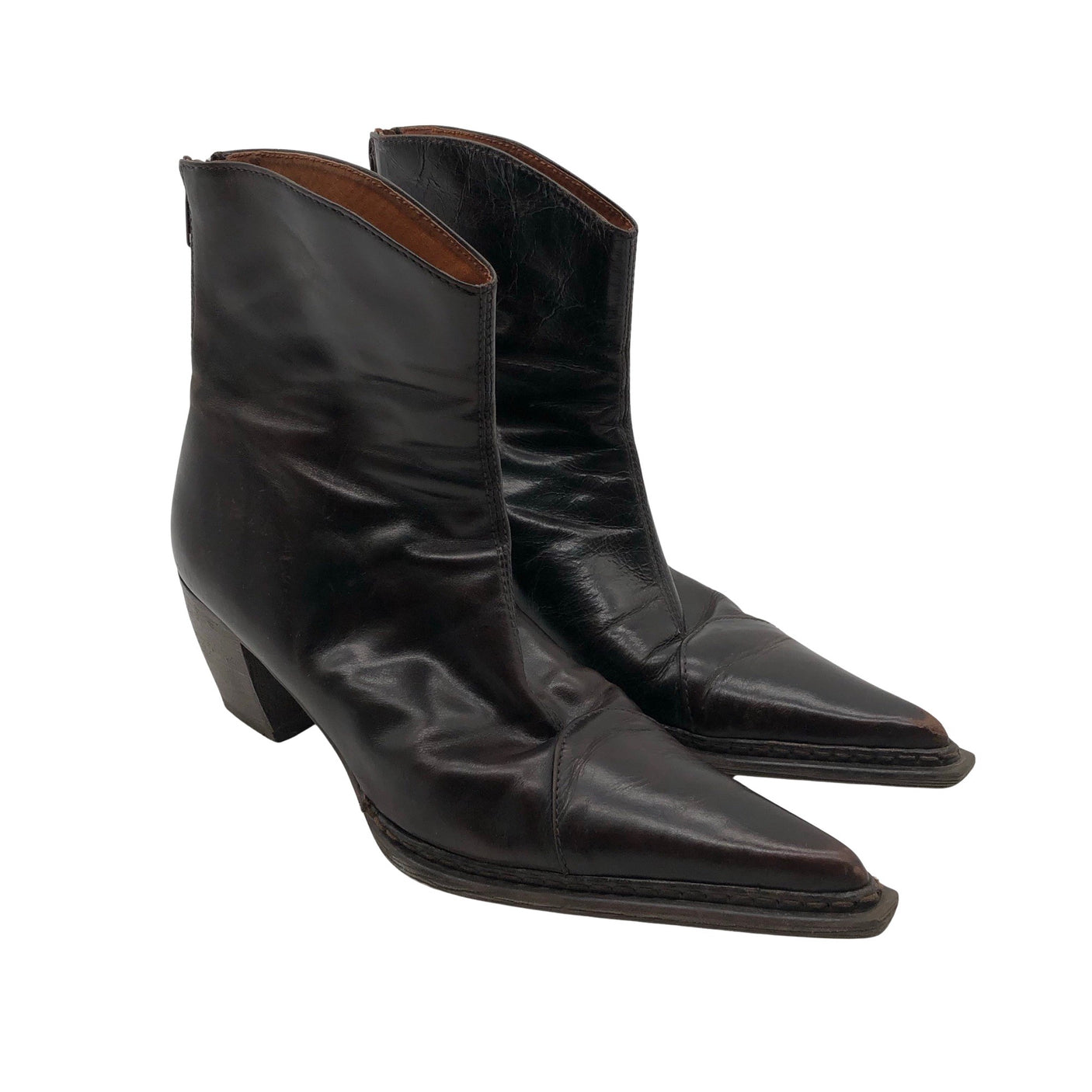 Unisex Bianco - Cowboy boots, size 36 - Brown (2)