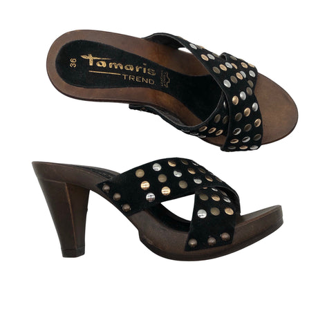 Unisex Tamaris - Heeled sandals, size 36 - Black ()