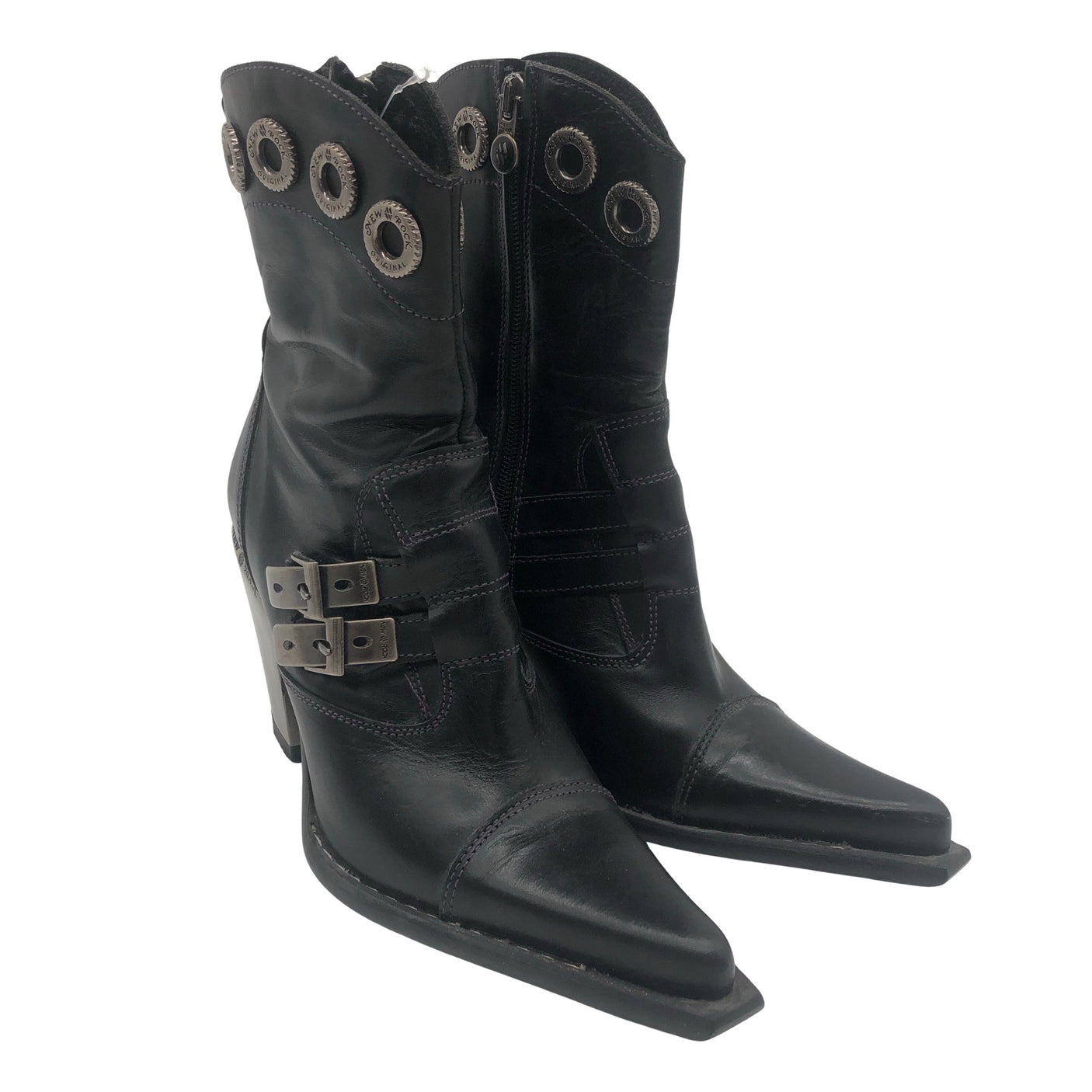 Unisex New Rock - Ankle boots, size 37 - Black (3)