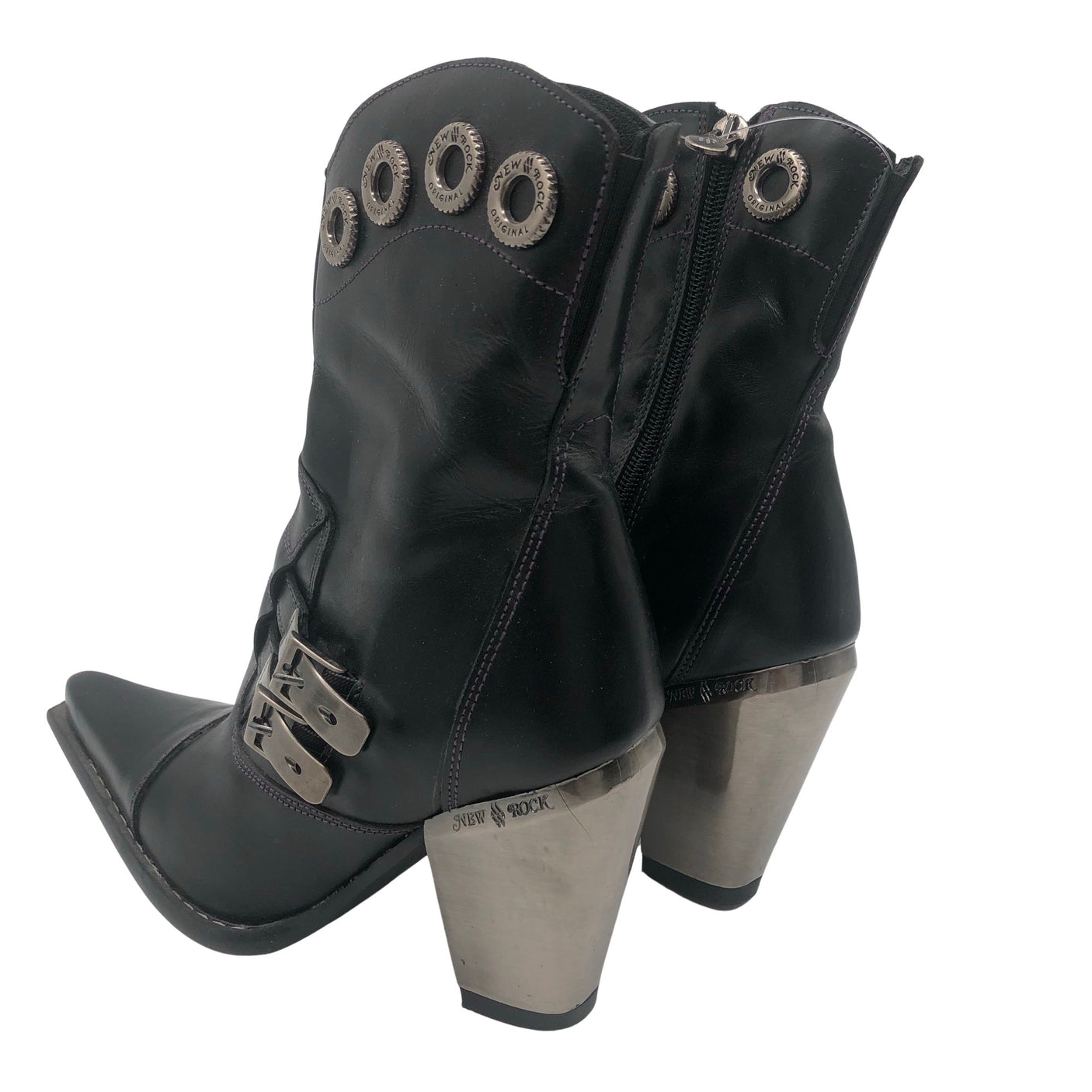 Unisex New Rock - Ankle boots, size 37 - Black (2)