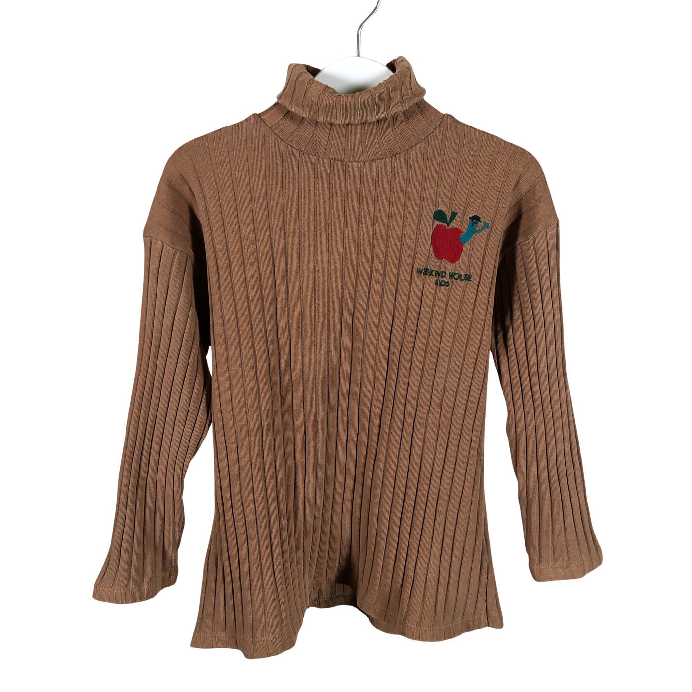 Unisex Weekend House Kids - Tricot shirt, size 110 - 116 - Brown (1)