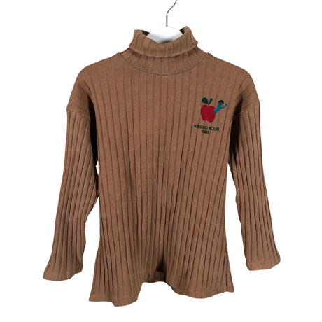 Unisex Weekend House Kids - Tricot shirt, size 110 - 116 - Brown ()