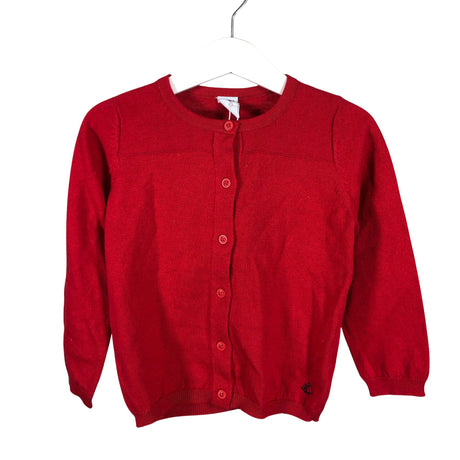 Unisex Petit Bateau - Cardigan, size 98 - 104 - Red ()