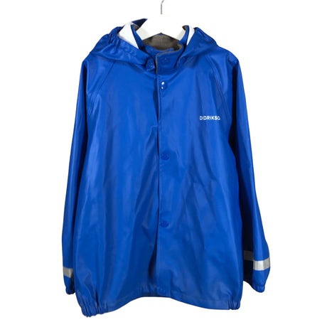 Unisex Didriksons - Rain jacket, size 128 - 134 - Blue ()