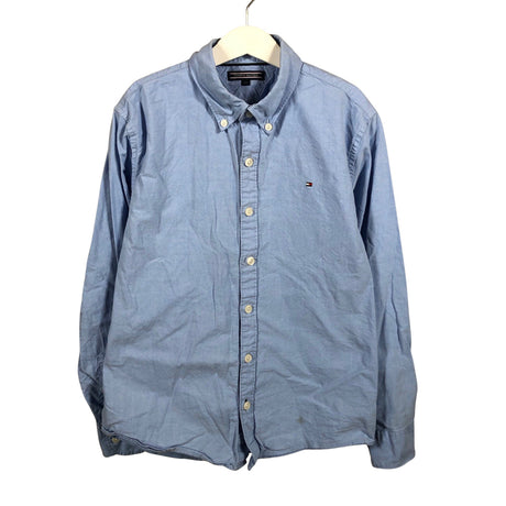 Unisex Tommy Hilfiger - Collared shirt, size 146 - 152 - Light blue ()