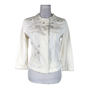 Unisex Liu Jo - Denim jacket, size 40 - Natural white (1)