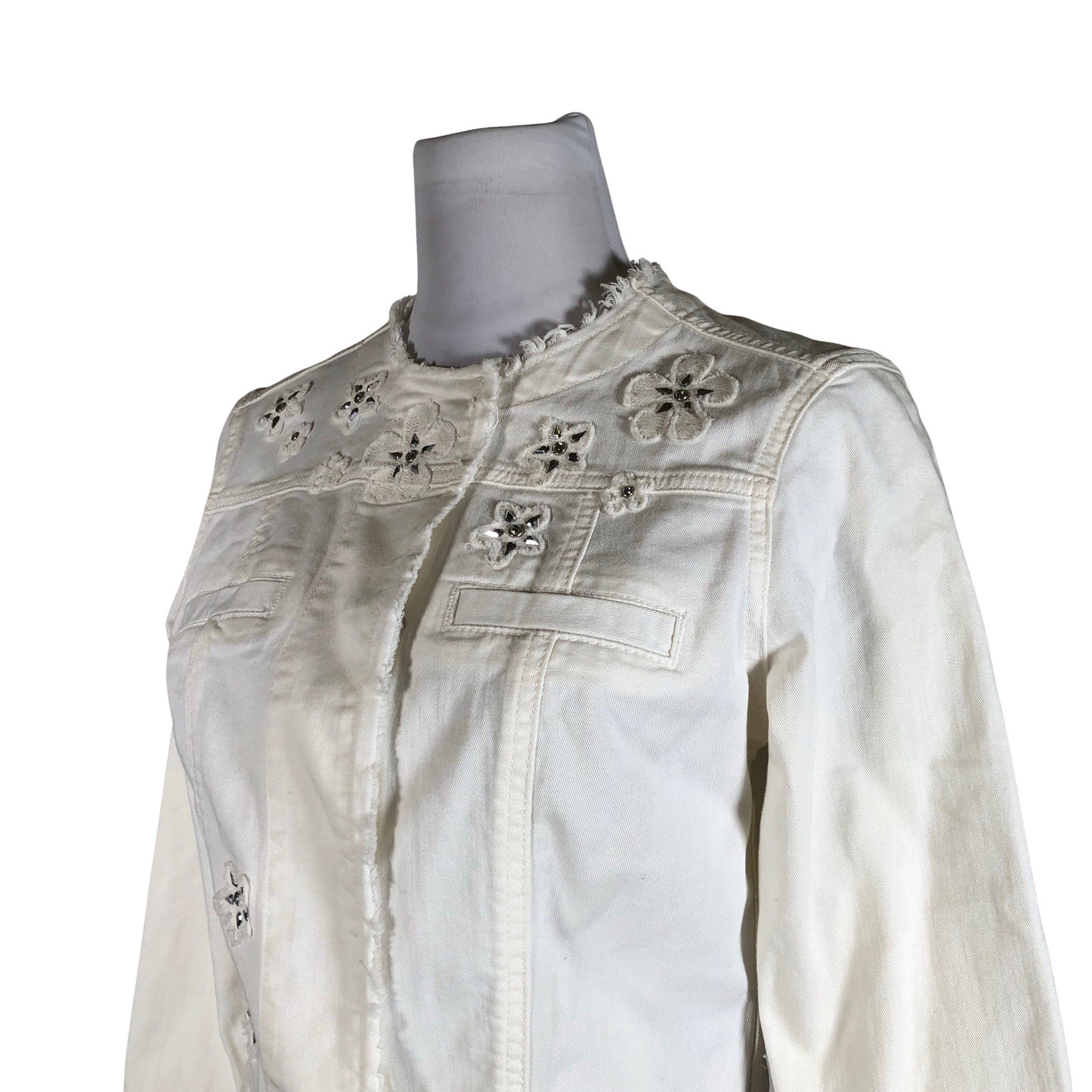 Unisex Liu Jo - Denim jacket, size 40 - Natural white (3)