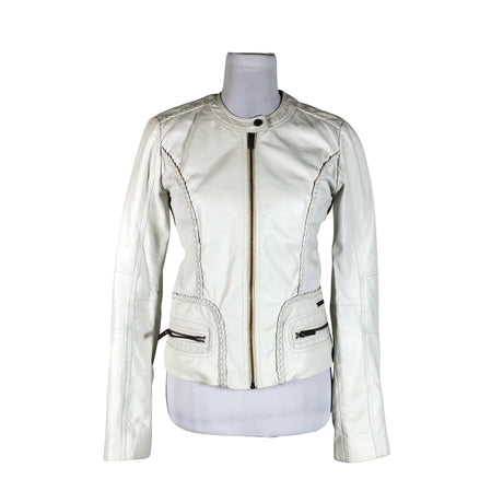 Unisex Pepe Jeans - Leather jacket, size 36 - Gray ()
