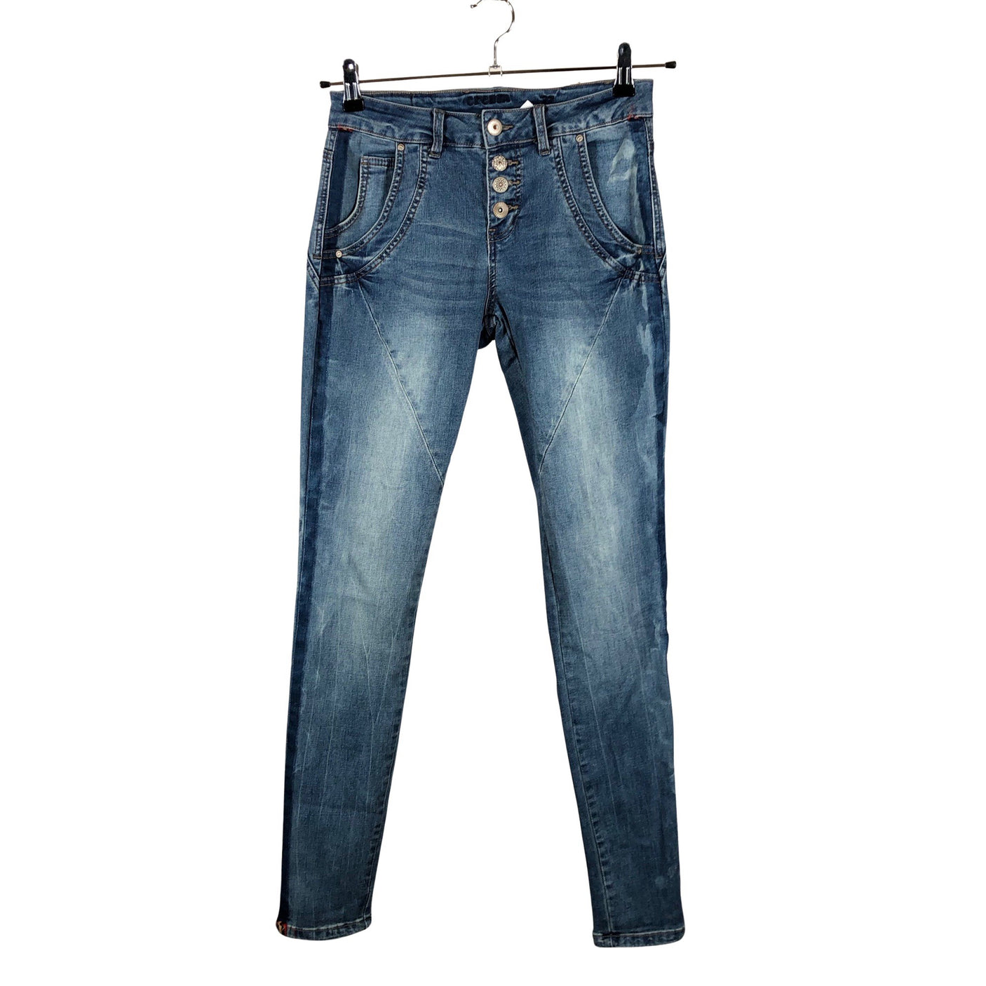 Unisex Cream - Jeans, size W27 - Blue (1)