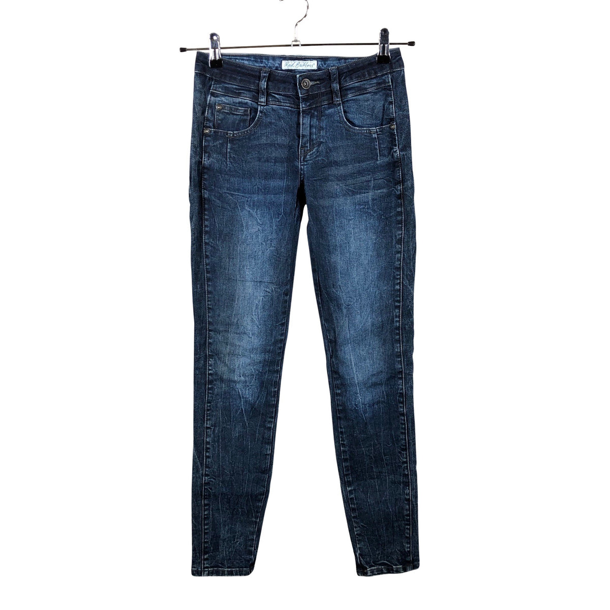Unisex Red Button - Jeans, size 34 - Blue (1)