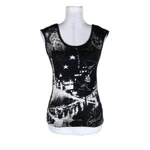 Unisex Guess - Tricot tank top, size 34 - Black (1)