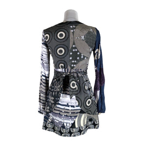 Unisex Desigual - Schiffon dress, size 36 - Gray (2)