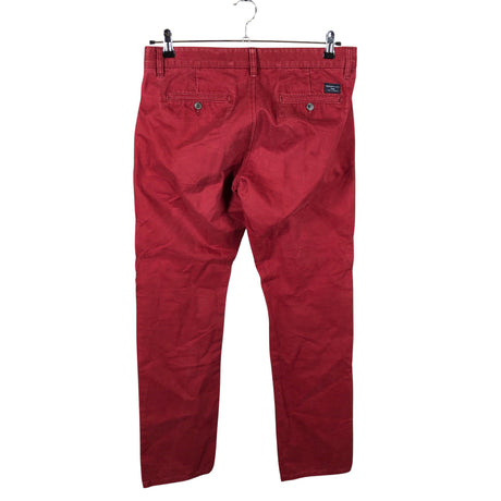 Unisex Selected - Chinos, size W34 - Wine red (2)